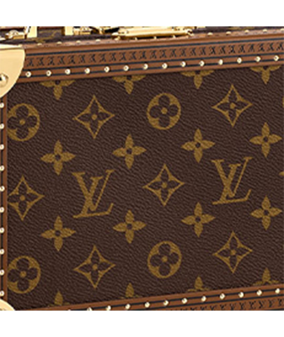 LOUIS VUITTON Коричневая сумка с короткими ручками, фото 3