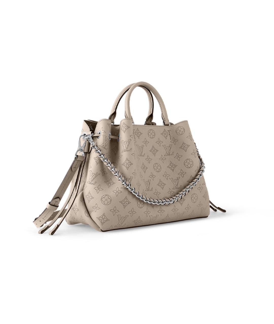 LOUIS VUITTON Серая кожаная сумка через плечо, фото 2