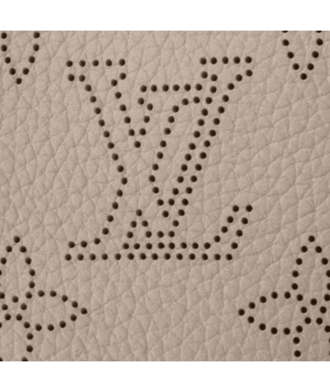 LOUIS VUITTON Серая кожаная сумка через плечо, фото 5