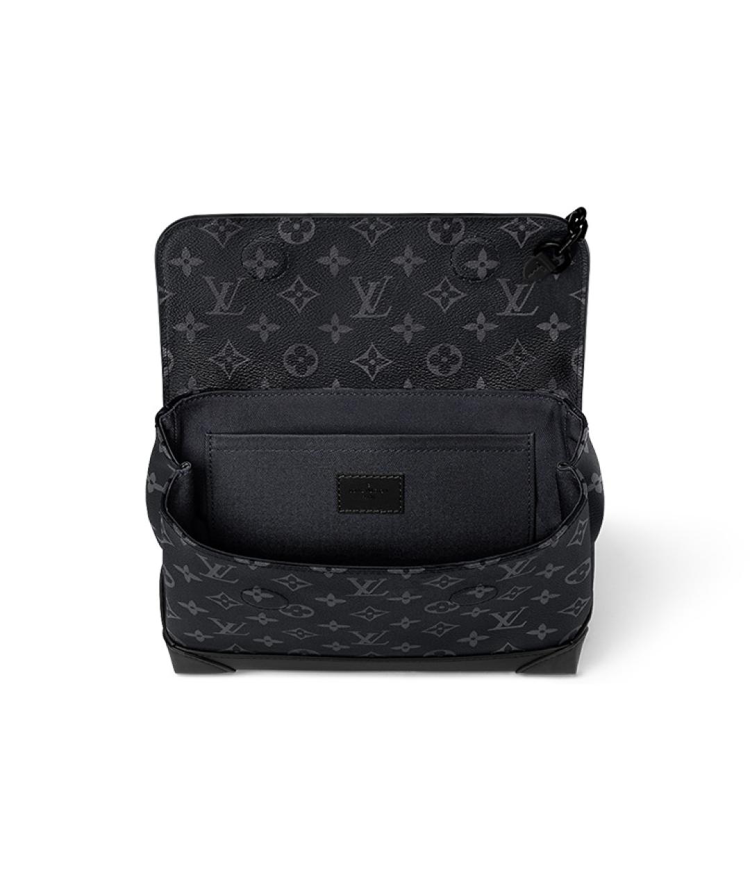 LOUIS VUITTON Черная сумка с короткими ручками, фото 4