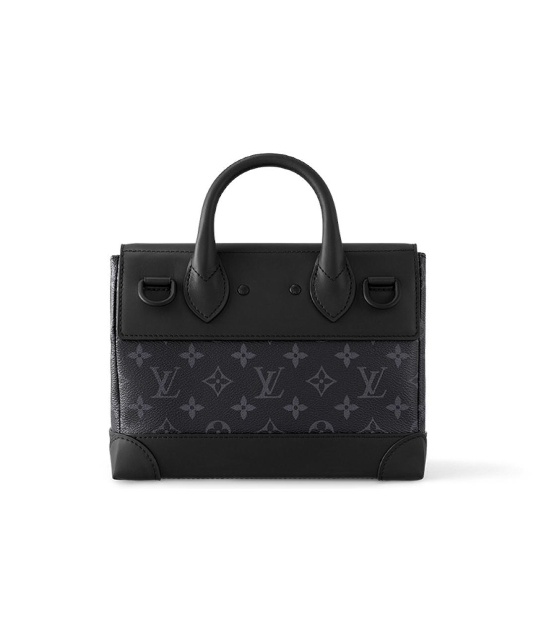 LOUIS VUITTON Черная сумка с короткими ручками, фото 3