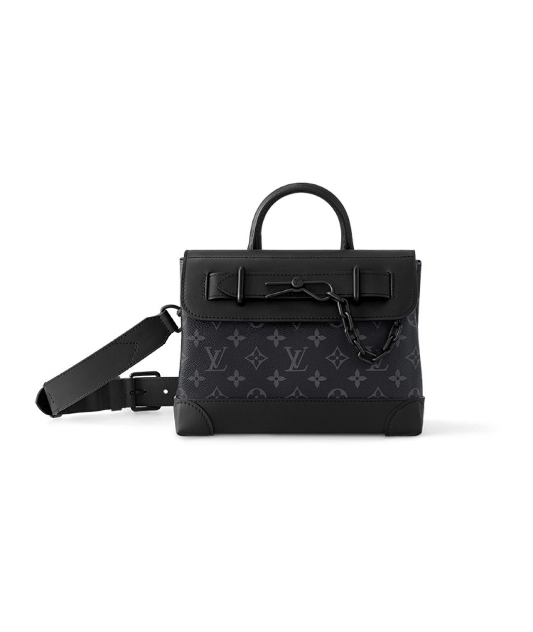 LOUIS VUITTON Черная сумка с короткими ручками, фото 1
