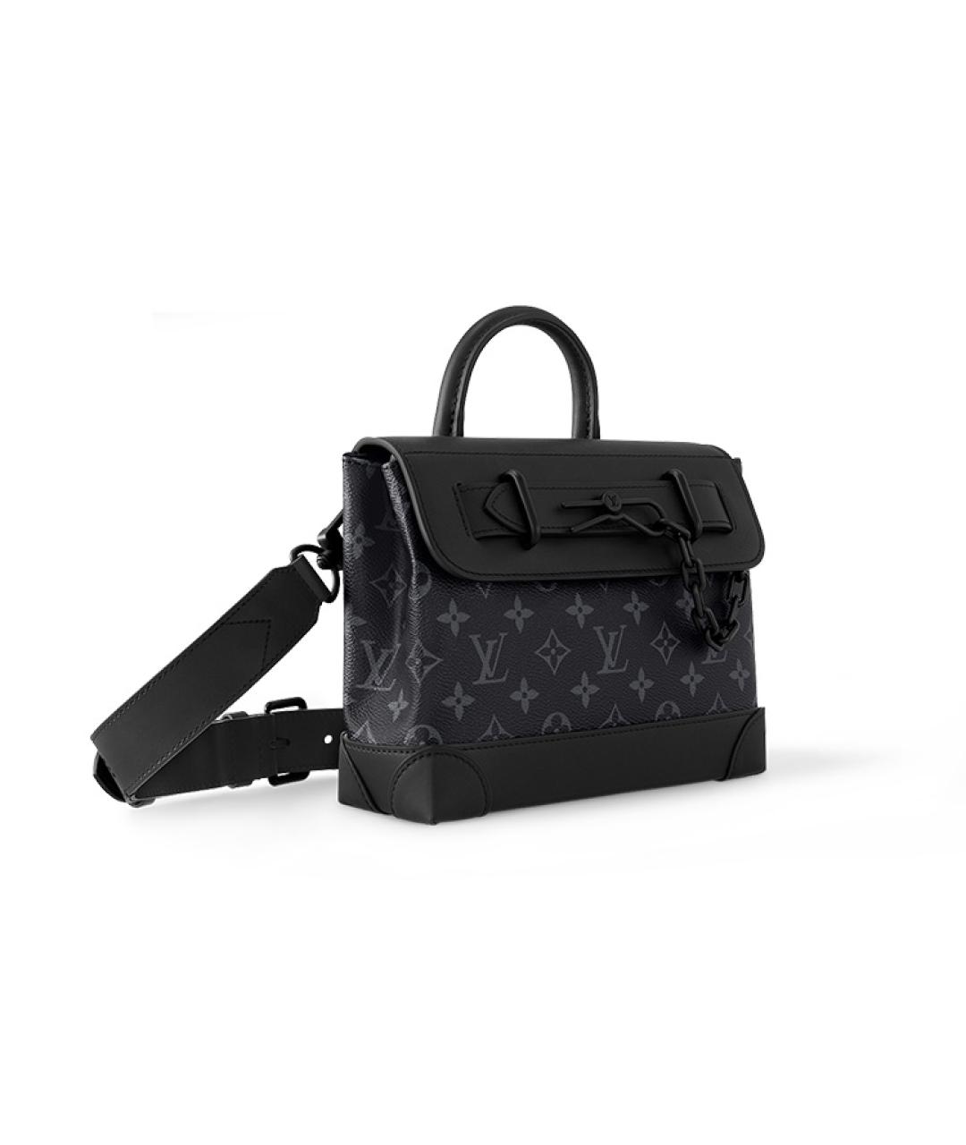 LOUIS VUITTON Черная сумка с короткими ручками, фото 2