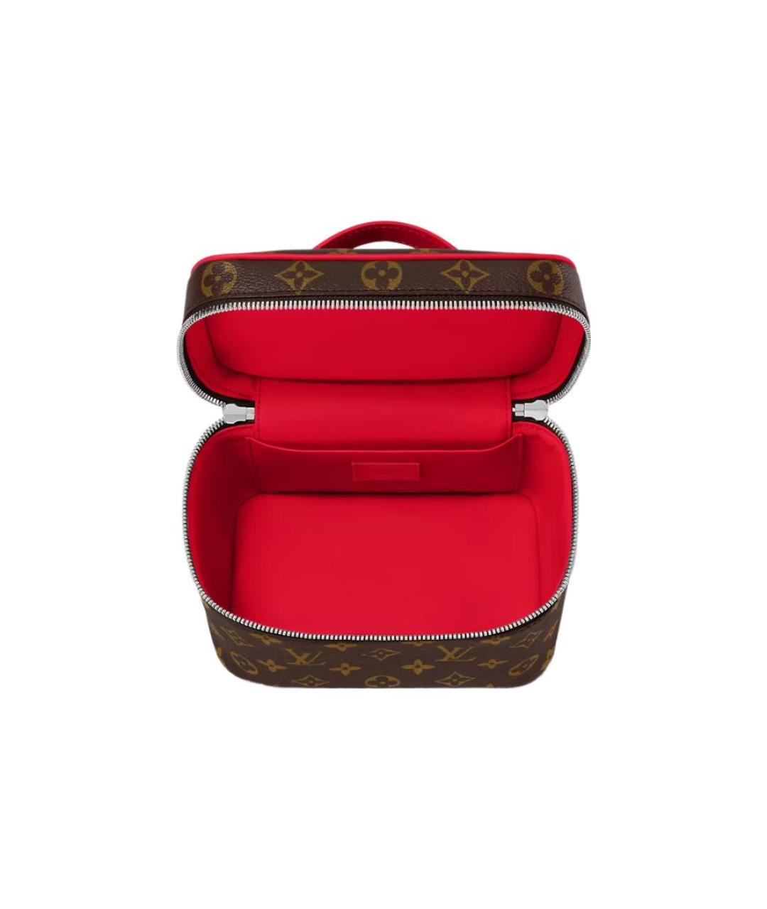 LOUIS VUITTON Коричневая косметичка, фото 4