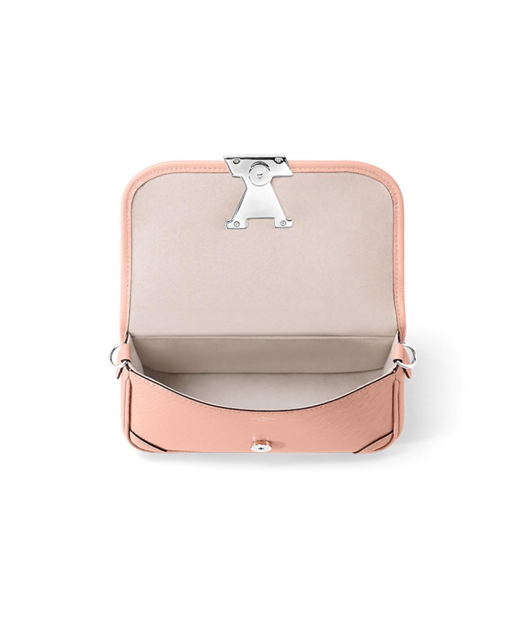 LOUIS VUITTON Розовая кожаная сумка через плечо, фото 4