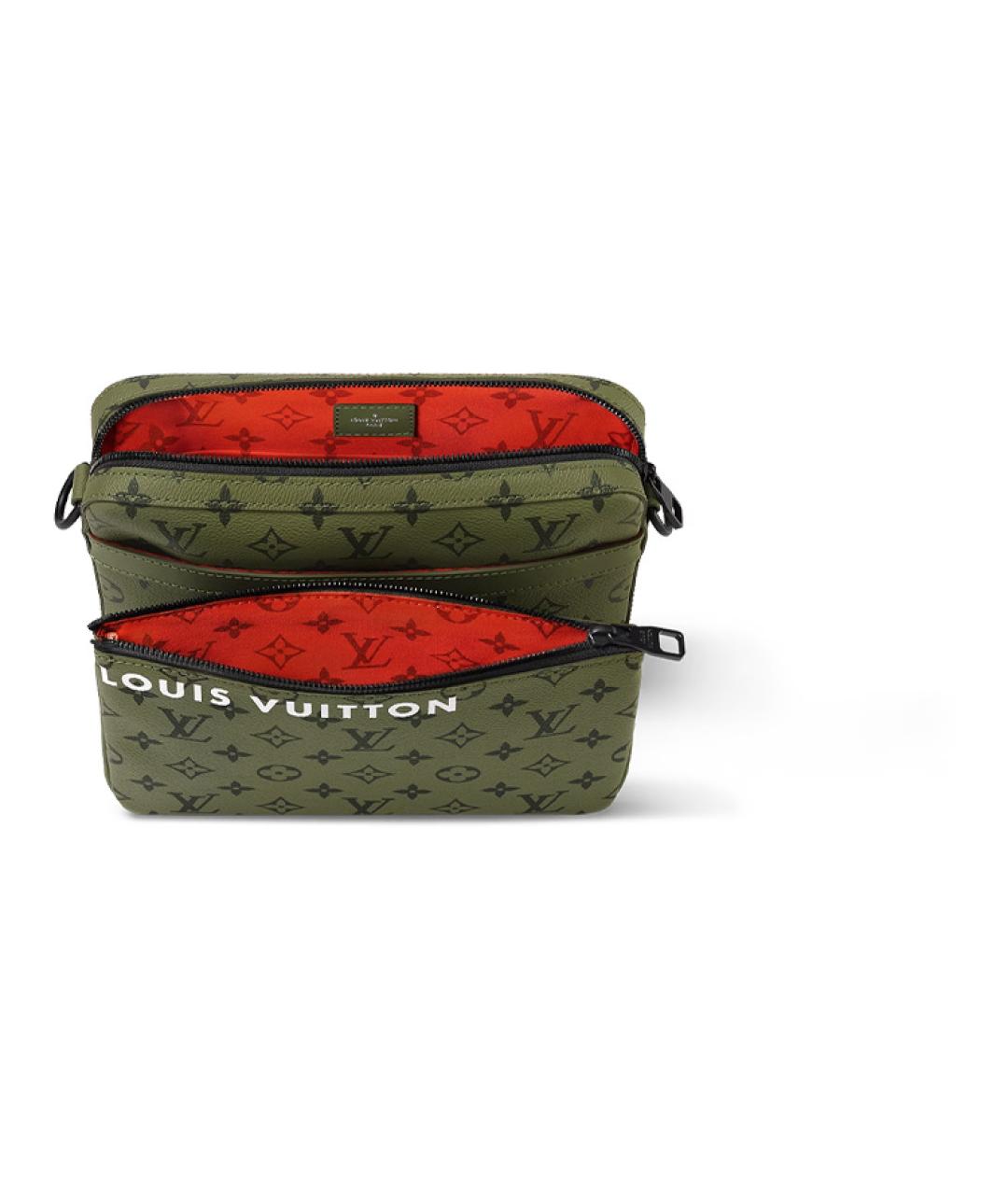 LOUIS VUITTON Хаки сумка на плечо, фото 3