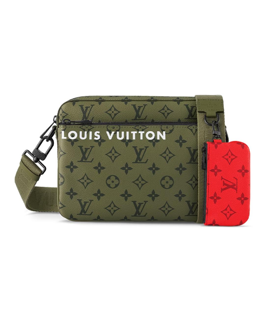 LOUIS VUITTON Хаки сумка на плечо, фото 1