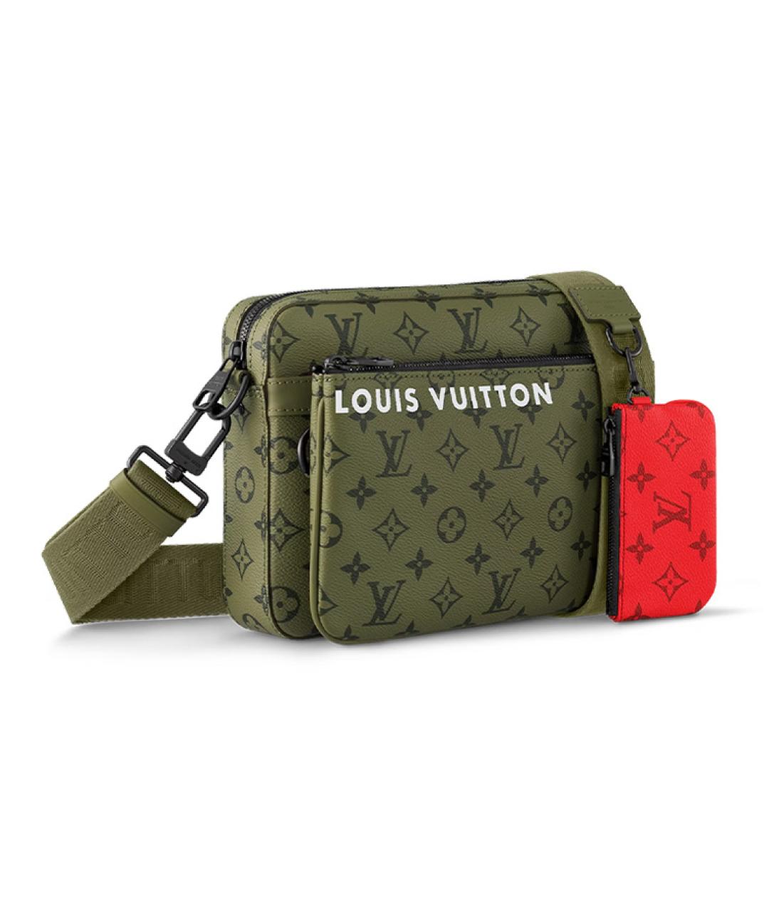 LOUIS VUITTON Хаки сумка на плечо, фото 2