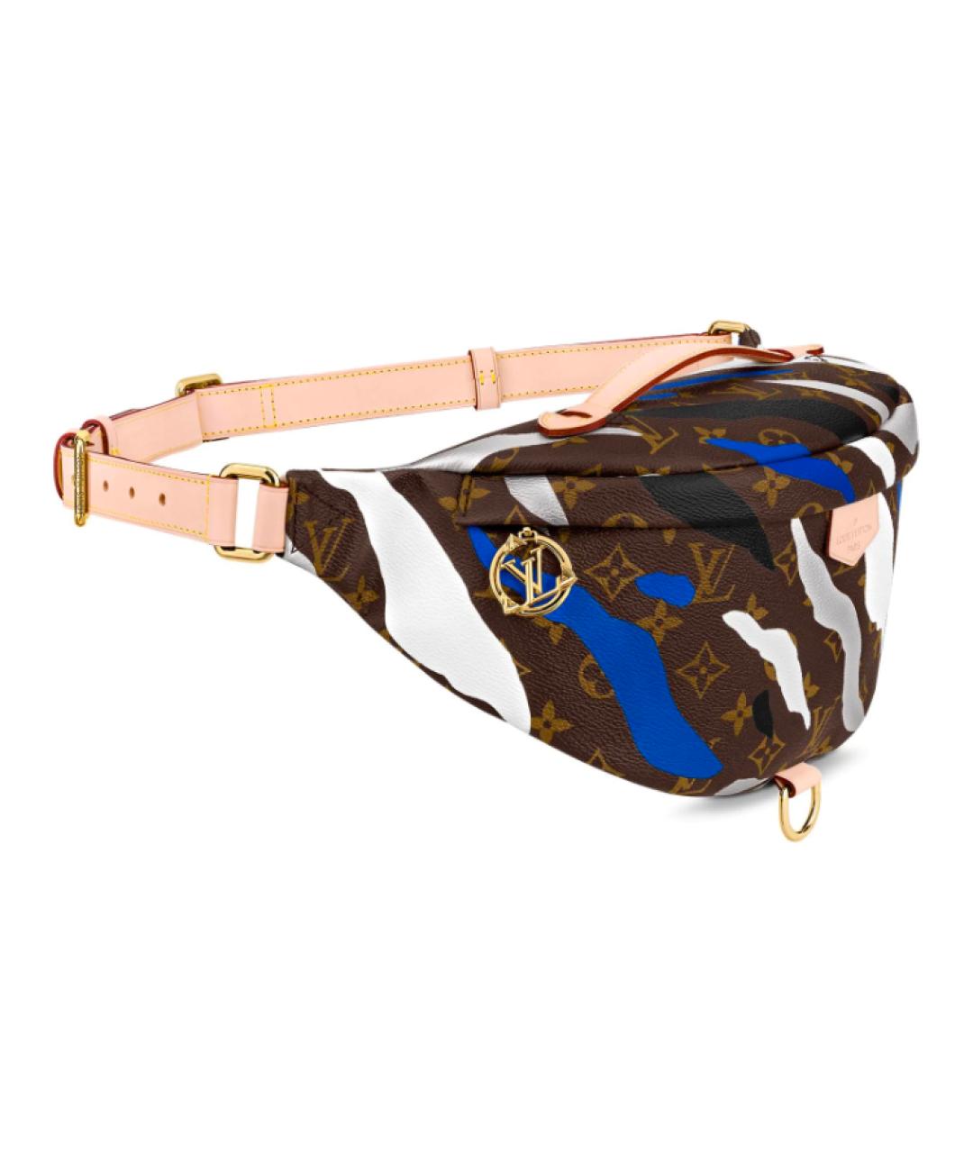LOUIS VUITTON Коричневая поясная сумка, фото 3