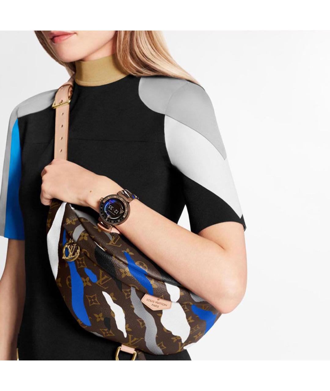 LOUIS VUITTON Коричневая поясная сумка, фото 6