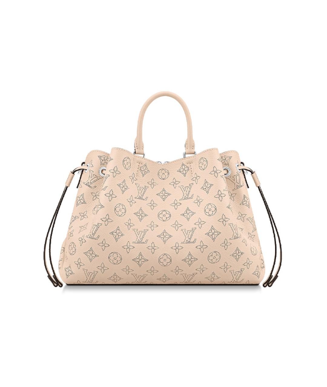 LOUIS VUITTON Бежевая кожаная сумка с короткими ручками, фото 2