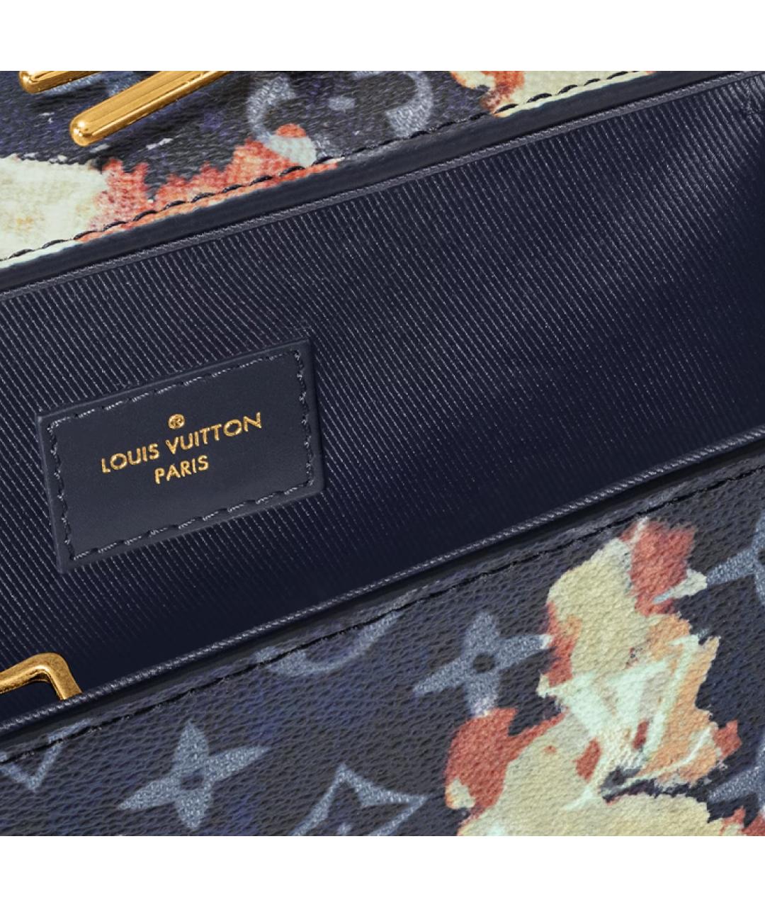 LOUIS VUITTON Темно-синяя сумка на плечо, фото 5