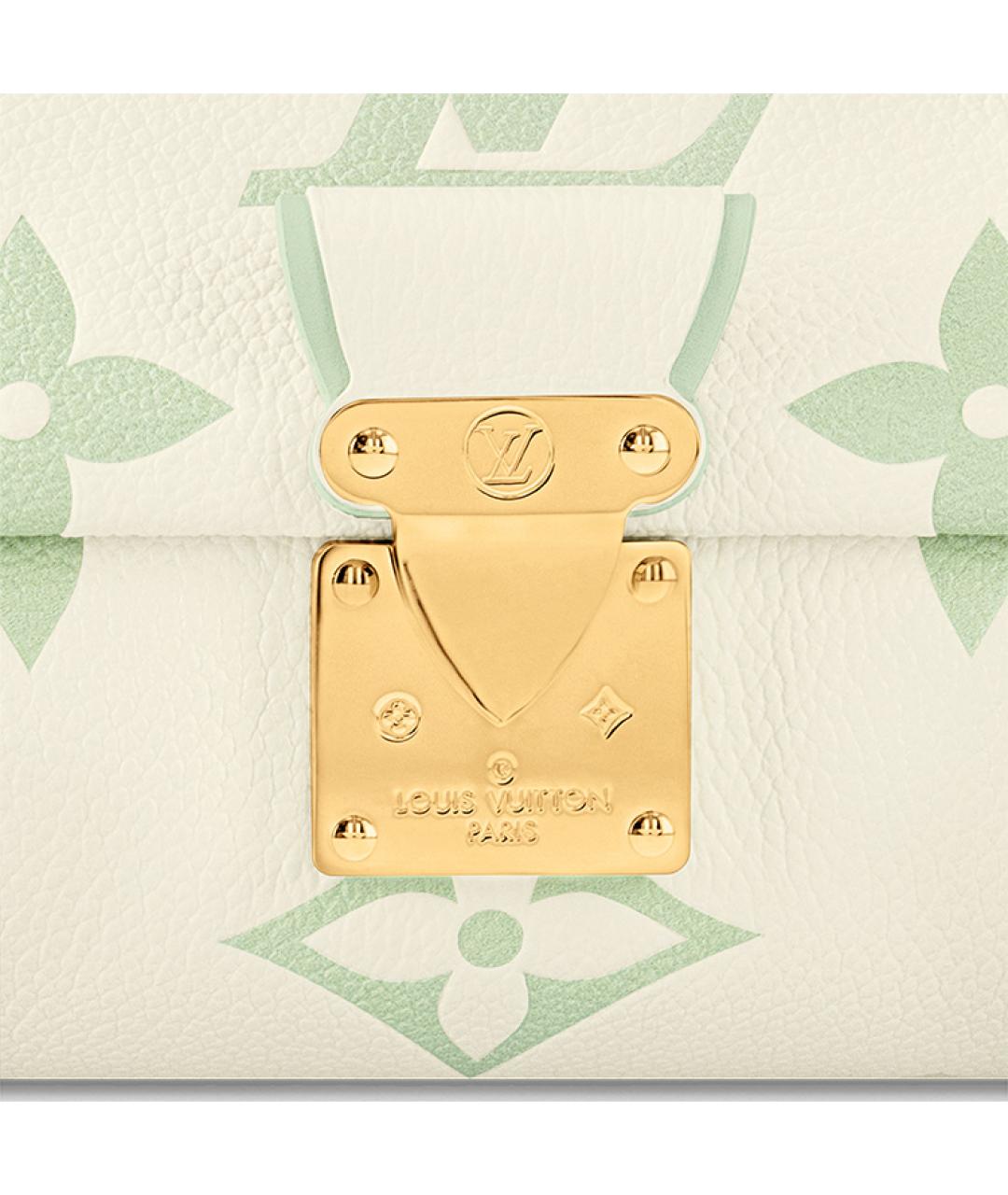 LOUIS VUITTON Салатовая кожаная сумка через плечо, фото 7