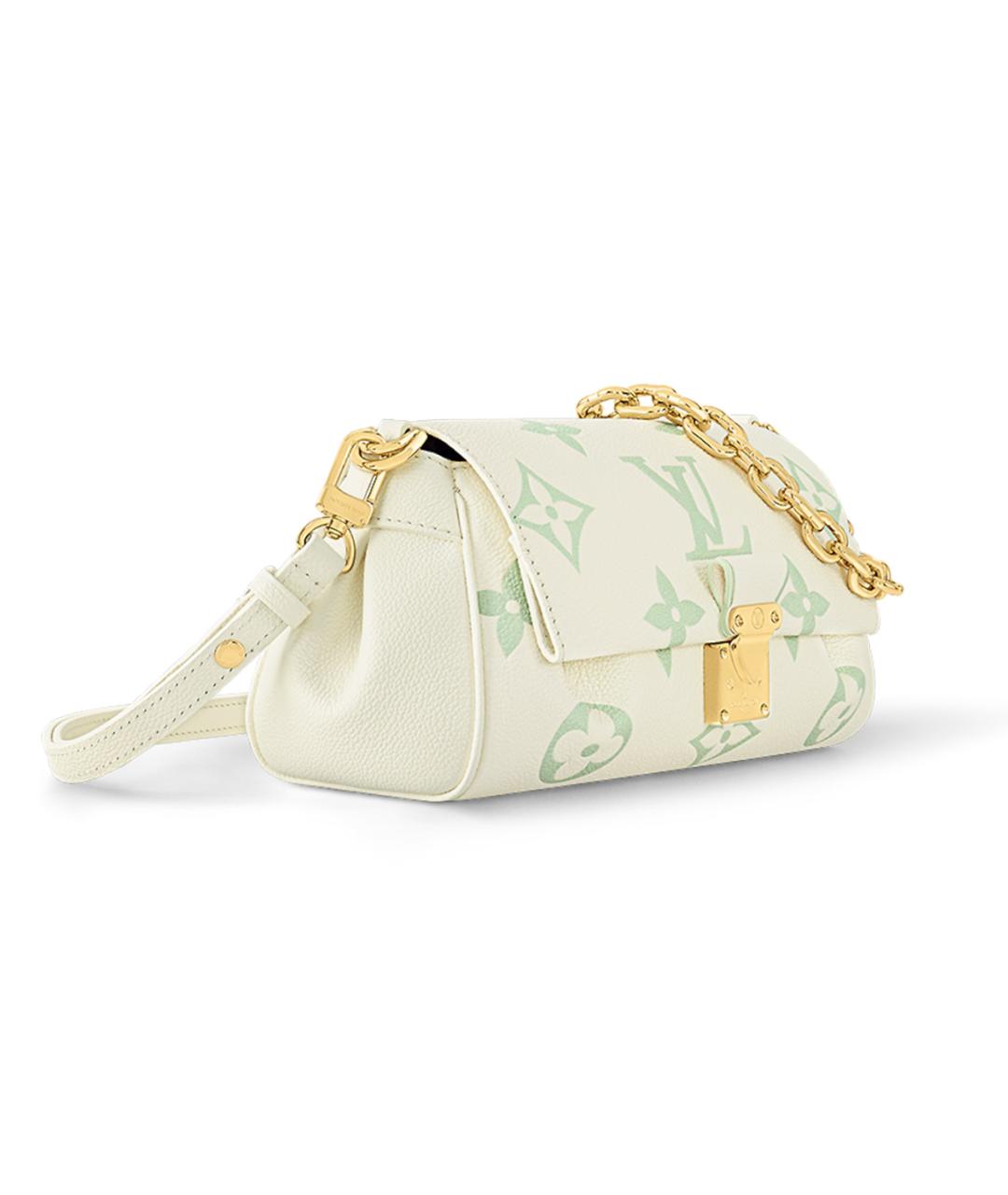 LOUIS VUITTON Салатовая кожаная сумка через плечо, фото 2