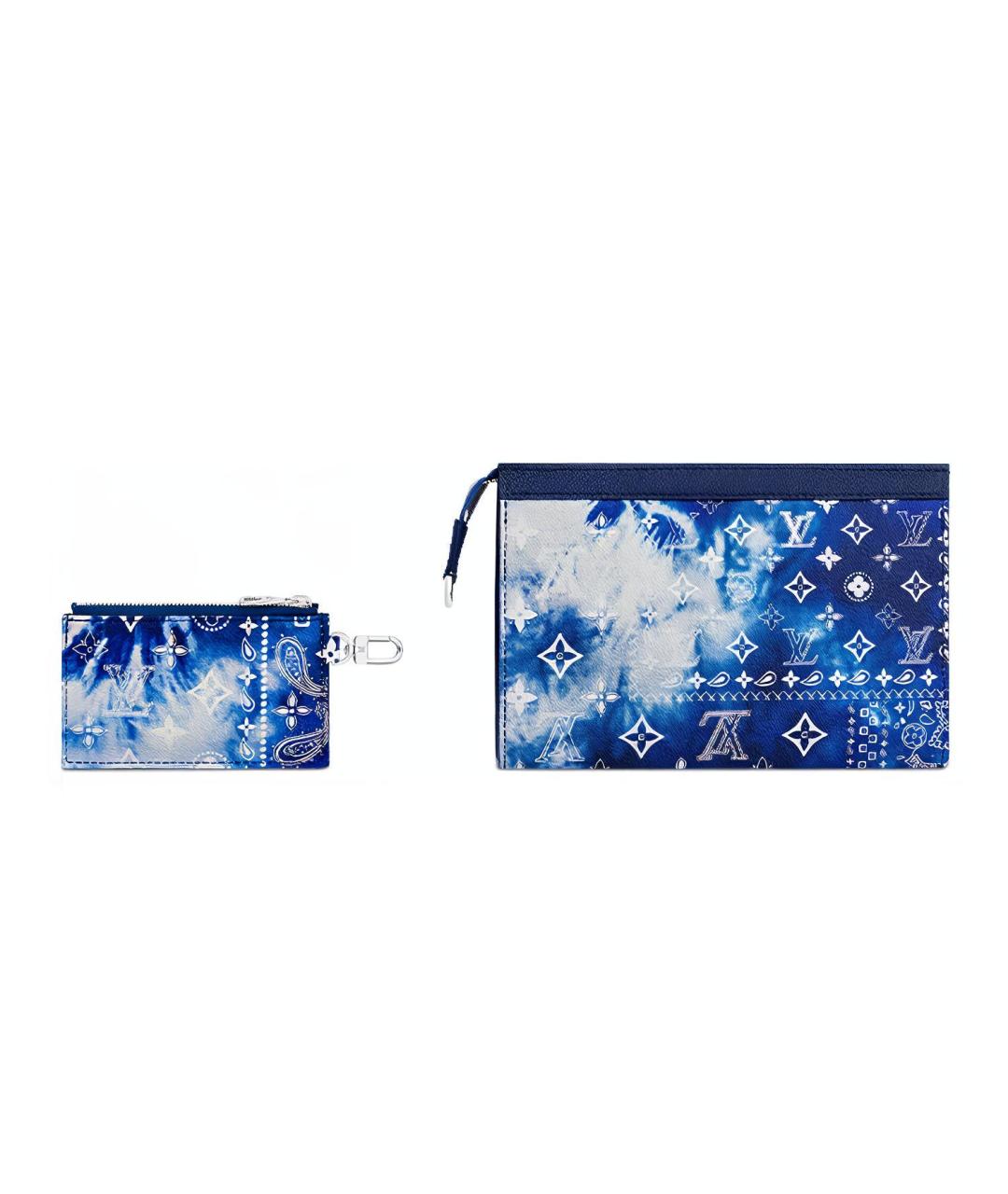 LOUIS VUITTON Синяя кожаная сумка на плечо, фото 3