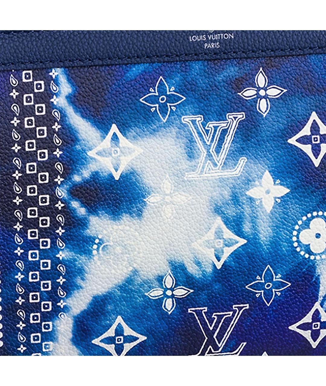 LOUIS VUITTON Синяя кожаная сумка на плечо, фото 5