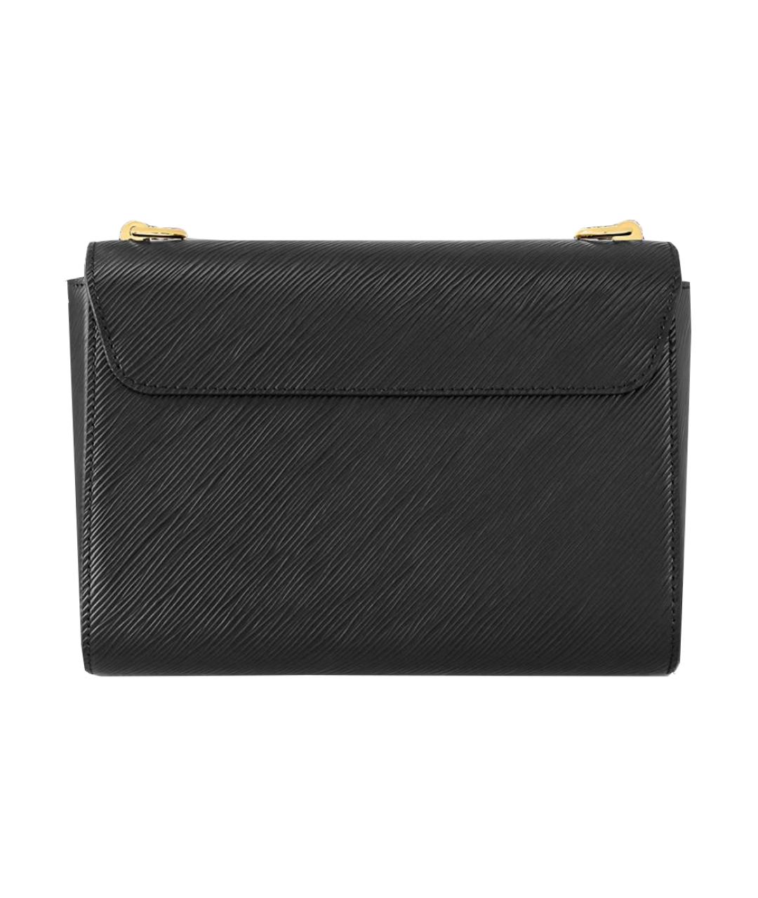 LOUIS VUITTON Черная кожаная сумка через плечо, фото 3