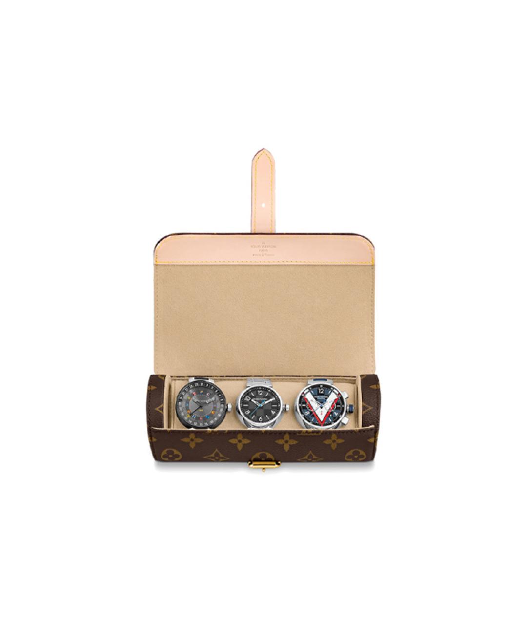 LOUIS VUITTON Коричневая косметичка, фото 4