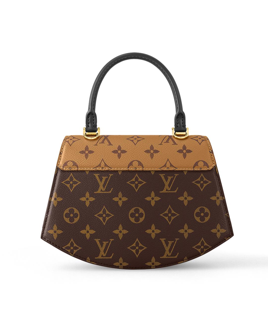 LOUIS VUITTON Коричневая сумка с короткими ручками, фото 3