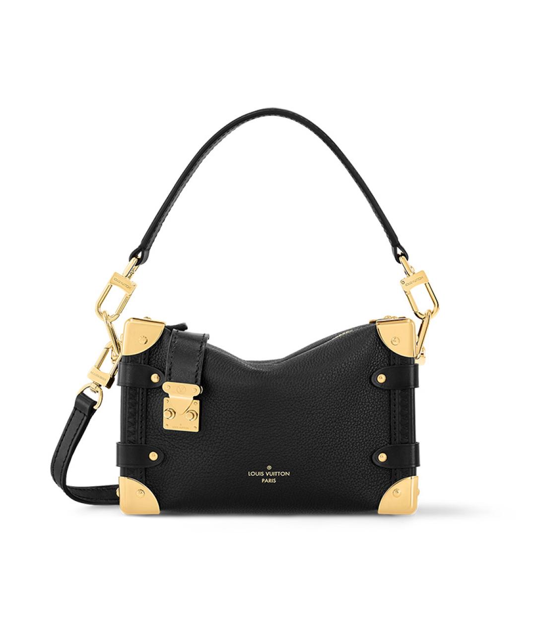 LOUIS VUITTON Черная кожаная сумка через плечо, фото 1