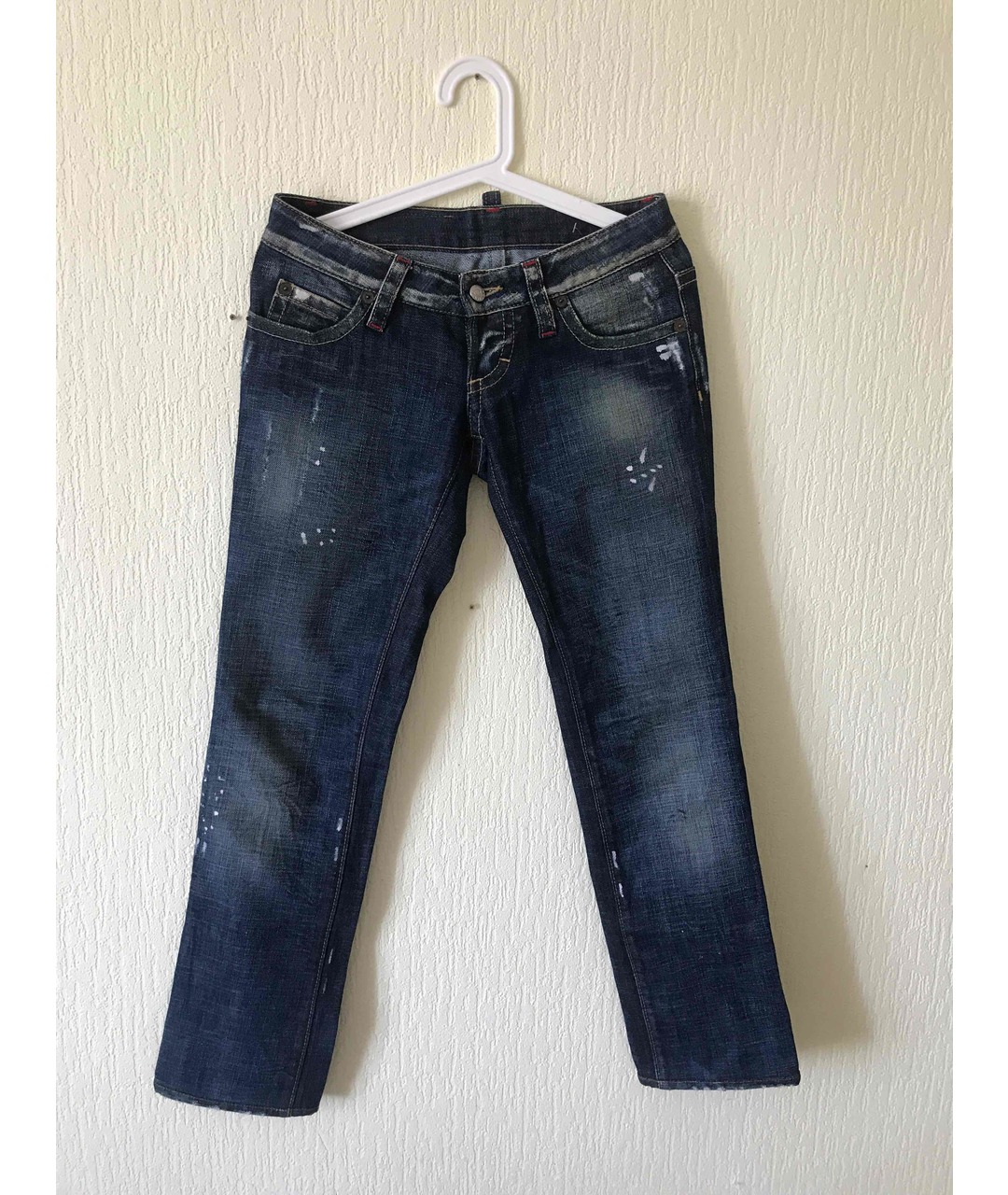 DSQUARED2 Хлопковые прямые джинсы, фото 5