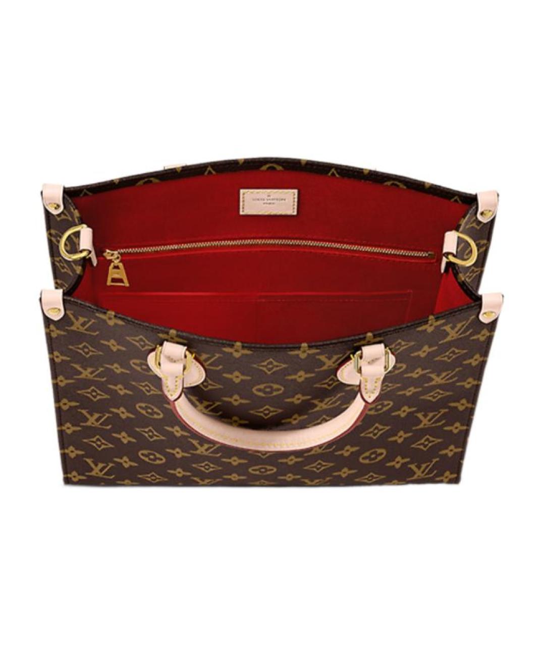 LOUIS VUITTON Коричневая сумка тоут, фото 3