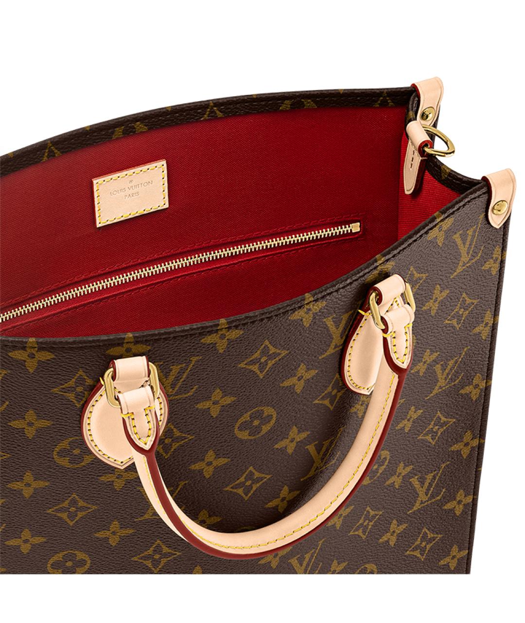 LOUIS VUITTON Коричневая сумка тоут, фото 4
