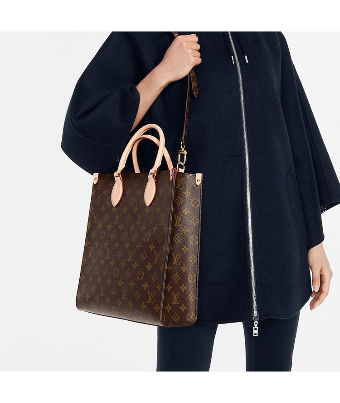 LOUIS VUITTON Коричневая сумка тоут, фото 6