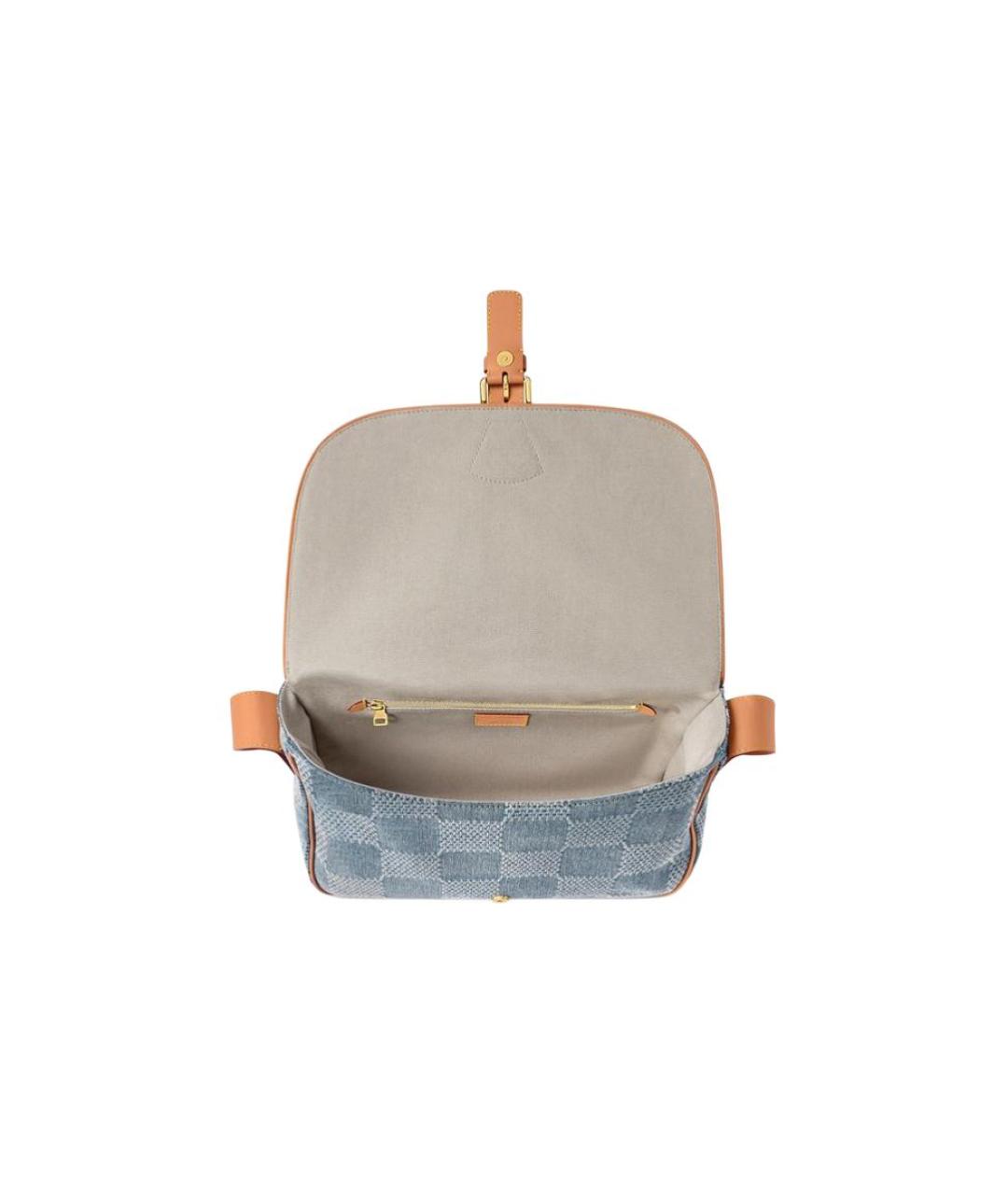 LOUIS VUITTON Голубая сумка на плечо, фото 3