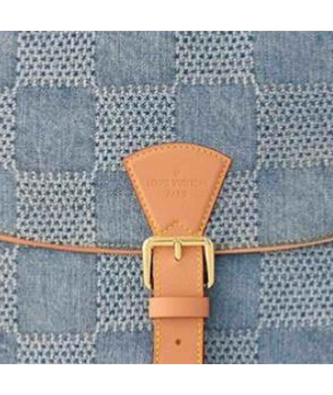 LOUIS VUITTON Голубая сумка на плечо, фото 4