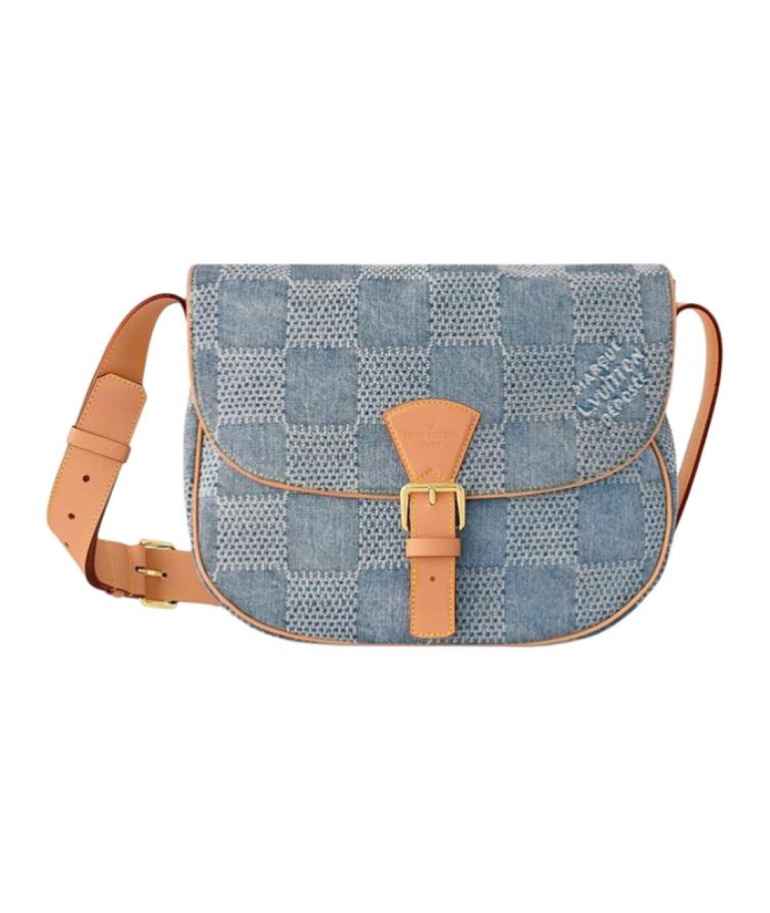 LOUIS VUITTON Голубая сумка на плечо, фото 1