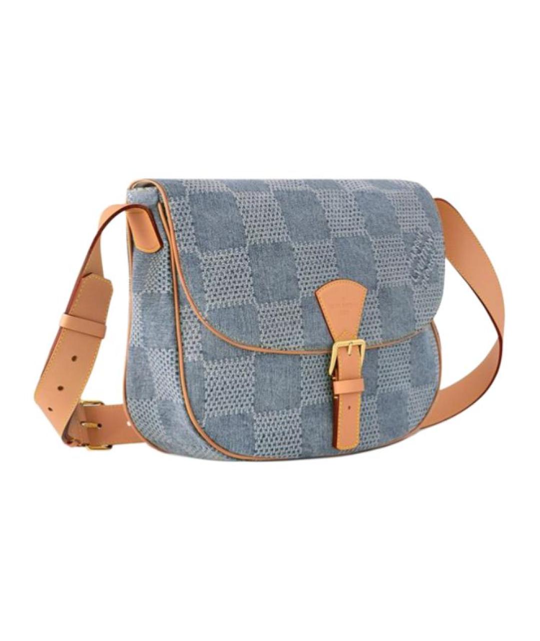 LOUIS VUITTON Голубая сумка на плечо, фото 2