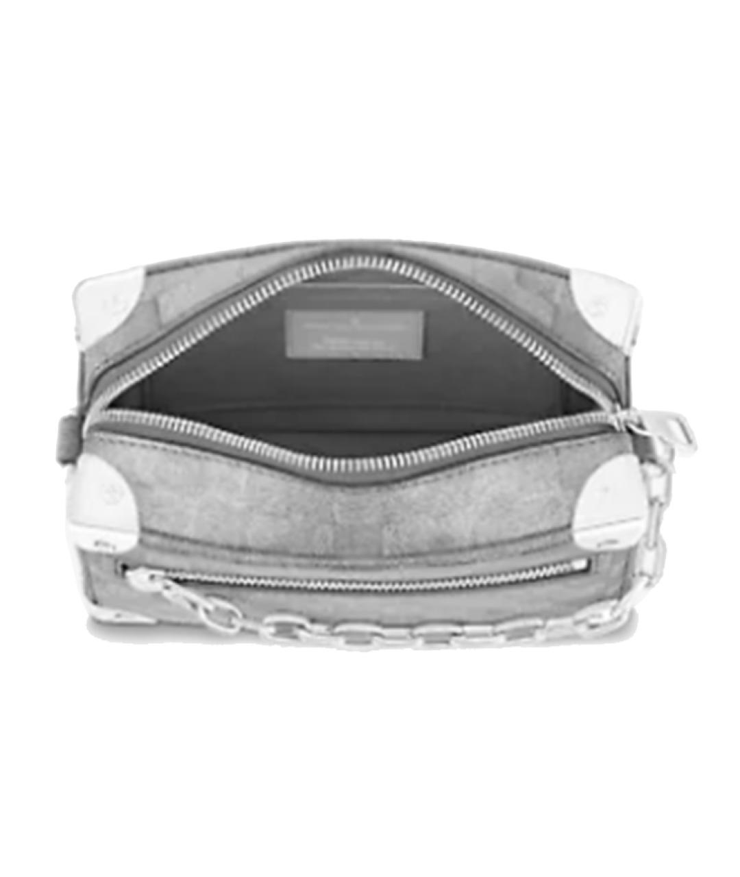 LOUIS VUITTON Серебряная сумка на плечо, фото 6