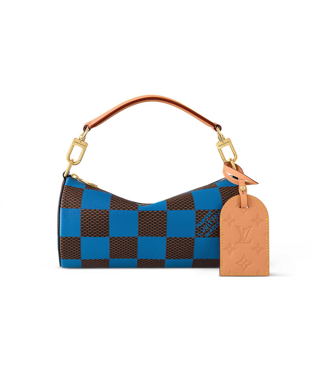 LOUIS VUITTON Синяя сумка с короткими ручками, фото 7