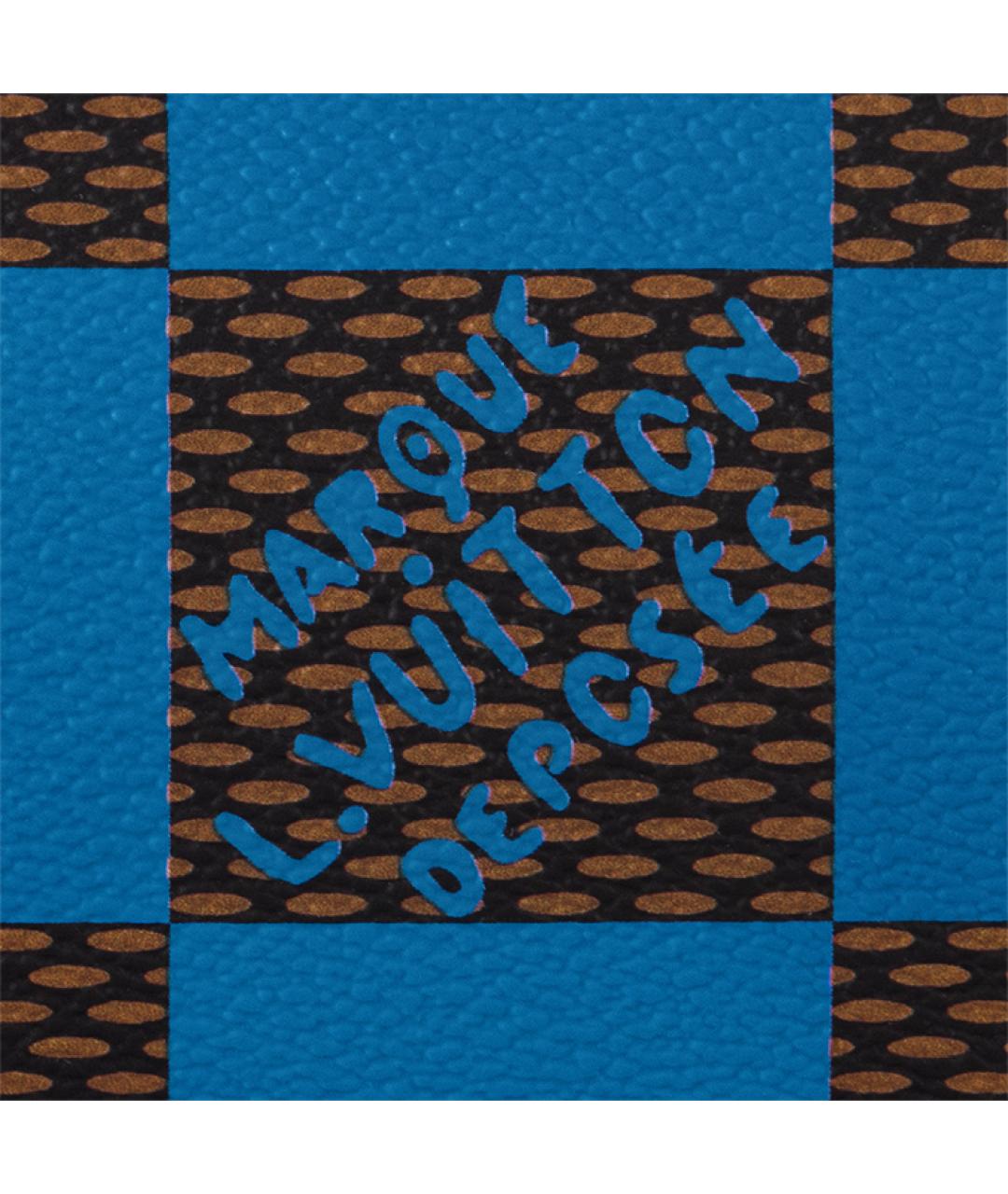LOUIS VUITTON Синяя сумка с короткими ручками, фото 6