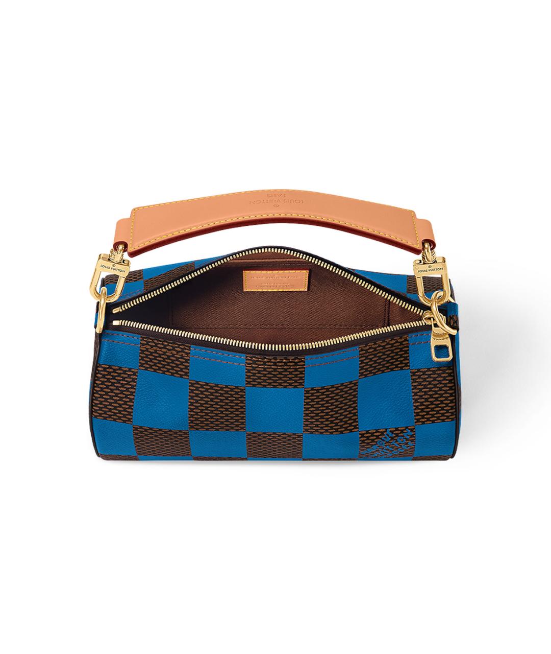 LOUIS VUITTON Синяя сумка с короткими ручками, фото 4