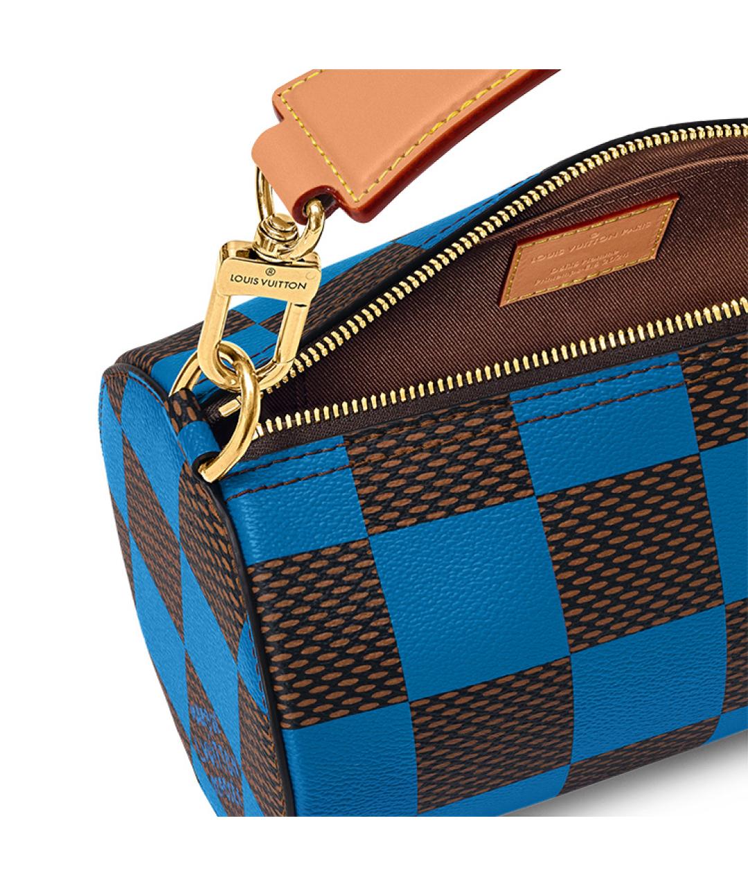 LOUIS VUITTON Синяя сумка с короткими ручками, фото 5