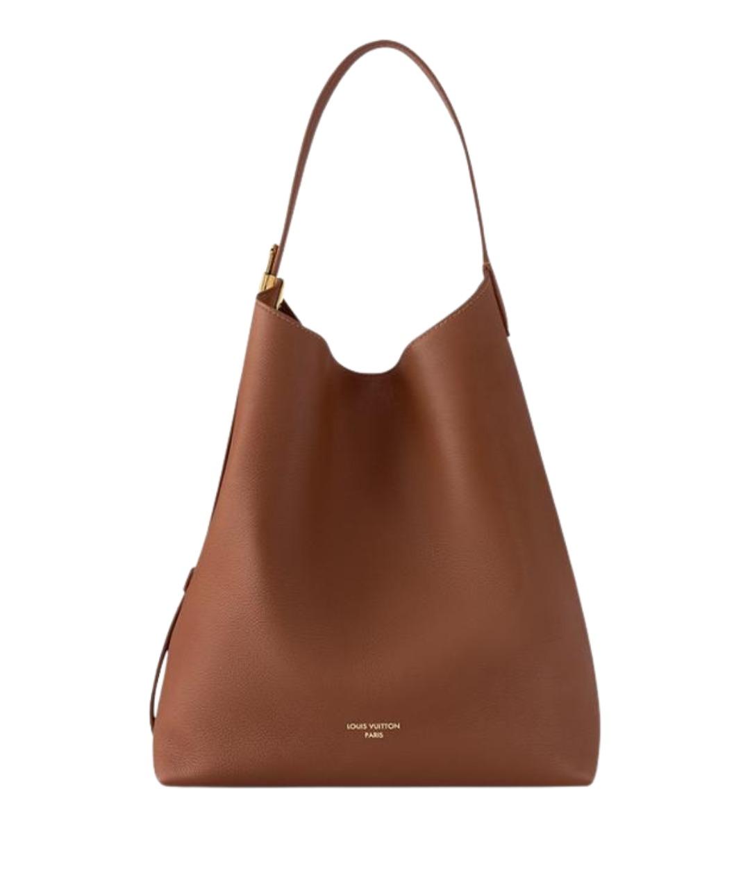 LOUIS VUITTON Коричневая кожаная сумка тоут, фото 1