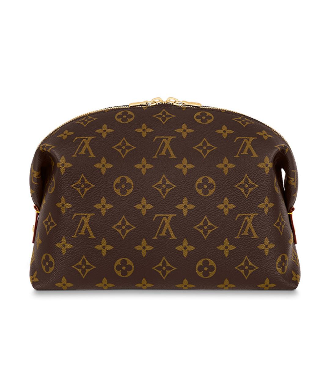 LOUIS VUITTON Коричневая косметичка, фото 3