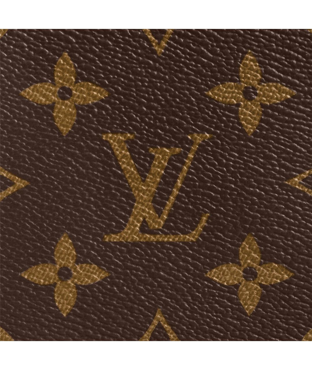 LOUIS VUITTON Коричневая косметичка, фото 5