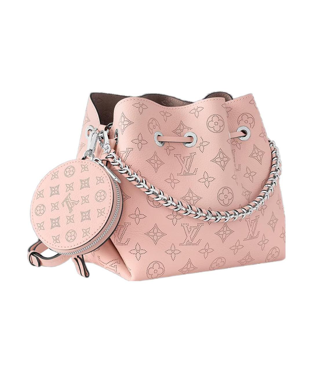 LOUIS VUITTON Розовая кожаная сумка через плечо, фото 2