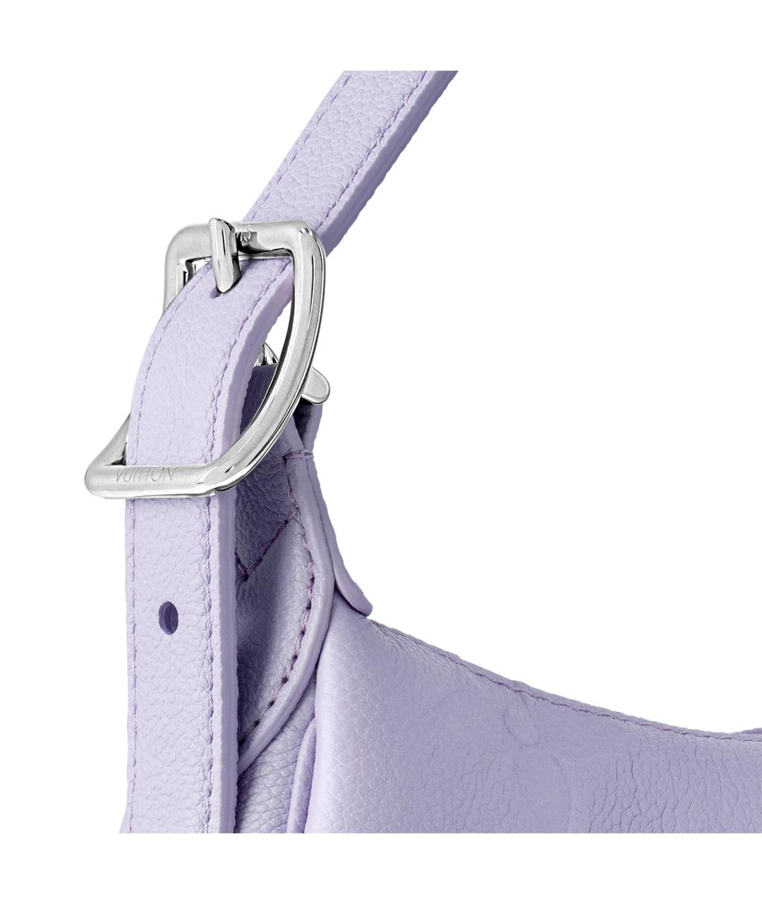 LOUIS VUITTON Фиолетовая кожаная сумка с короткими ручками, фото 5