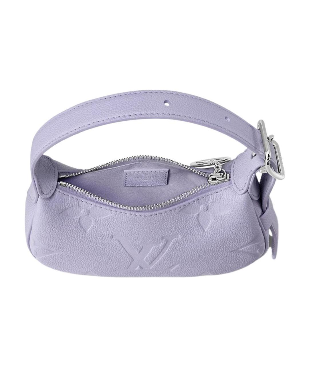 LOUIS VUITTON Фиолетовая кожаная сумка с короткими ручками, фото 4