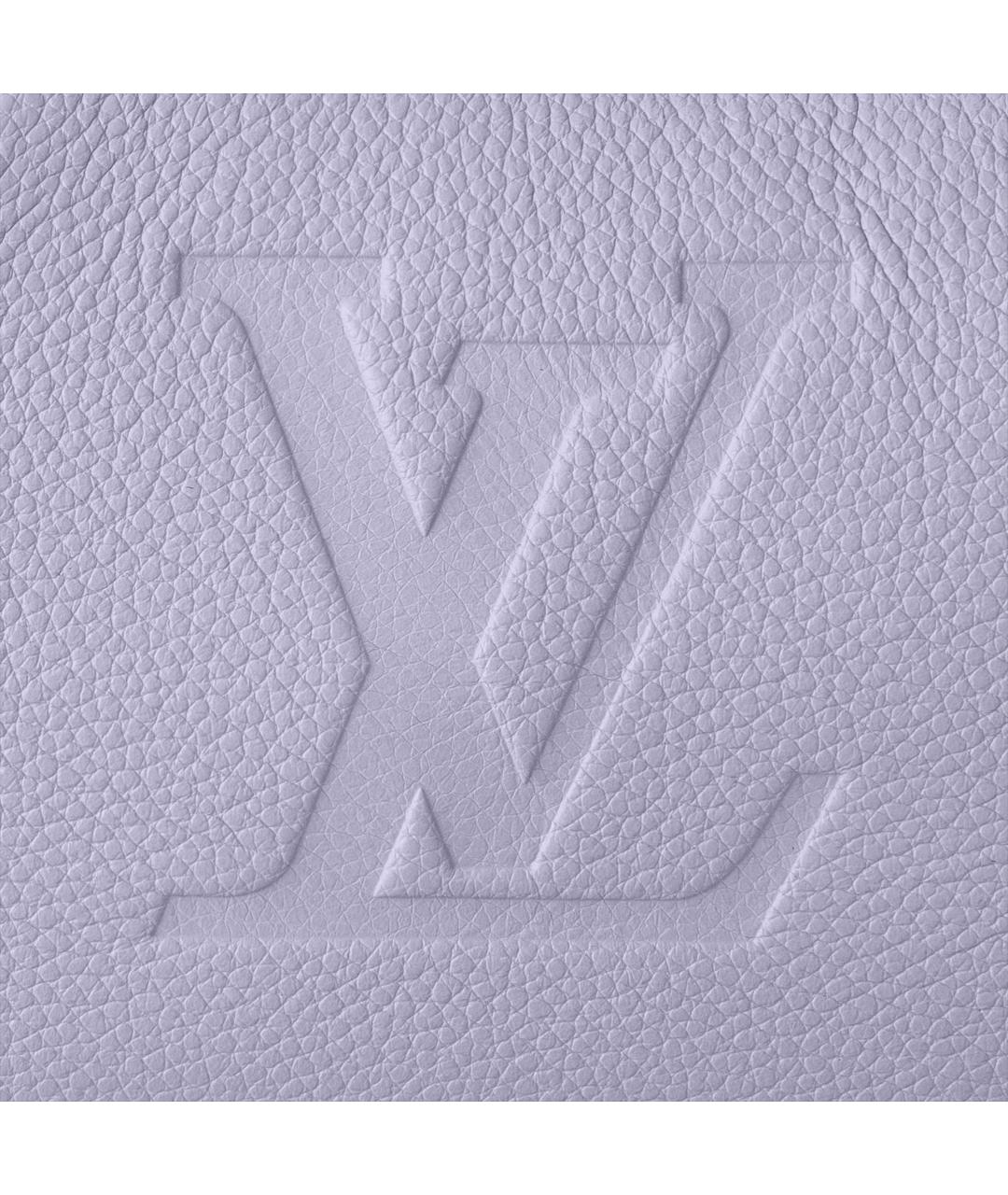 LOUIS VUITTON Фиолетовая кожаная сумка с короткими ручками, фото 6