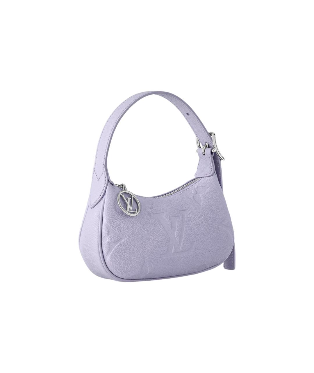 LOUIS VUITTON Фиолетовая кожаная сумка с короткими ручками, фото 2