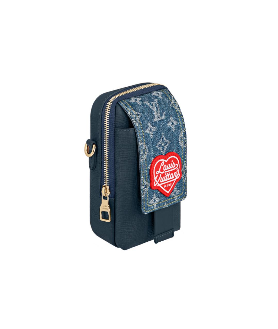 LOUIS VUITTON Синяя деним сумка на плечо, фото 2