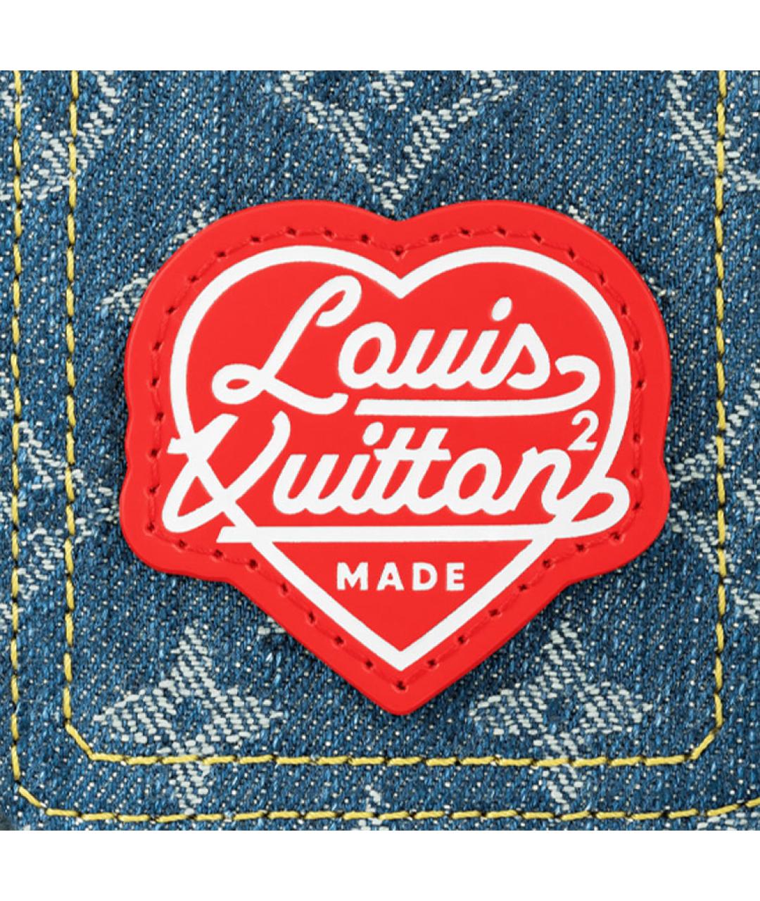 LOUIS VUITTON Синяя деним сумка на плечо, фото 5