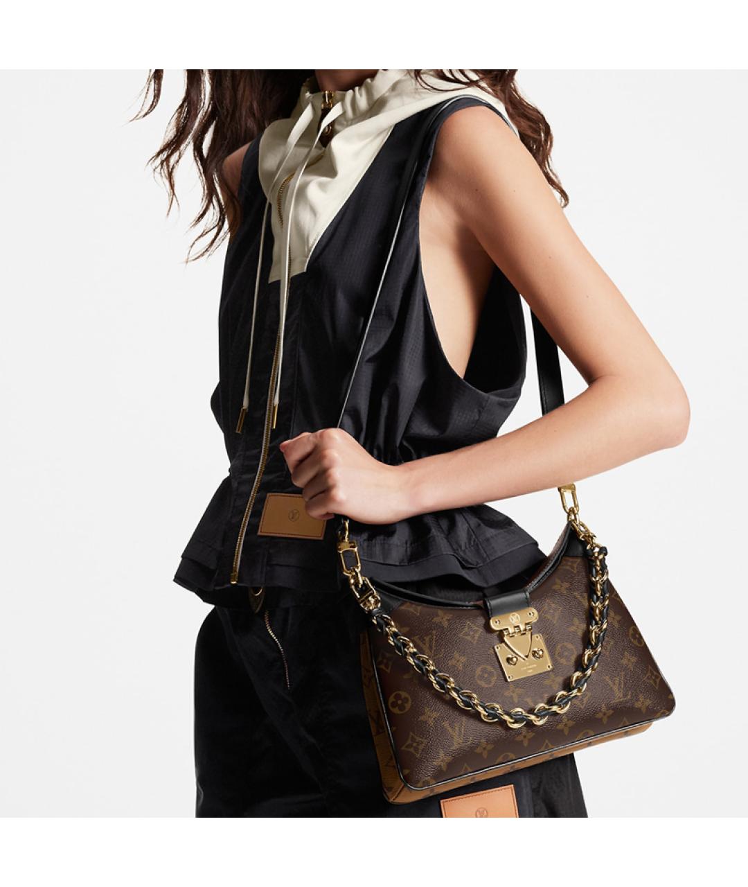 LOUIS VUITTON Коричневая сумка через плечо, фото 7