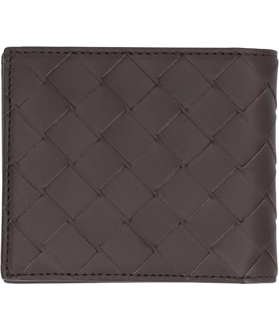 BOTTEGA VENETA Коричневый кожаный кошелек, фото 3