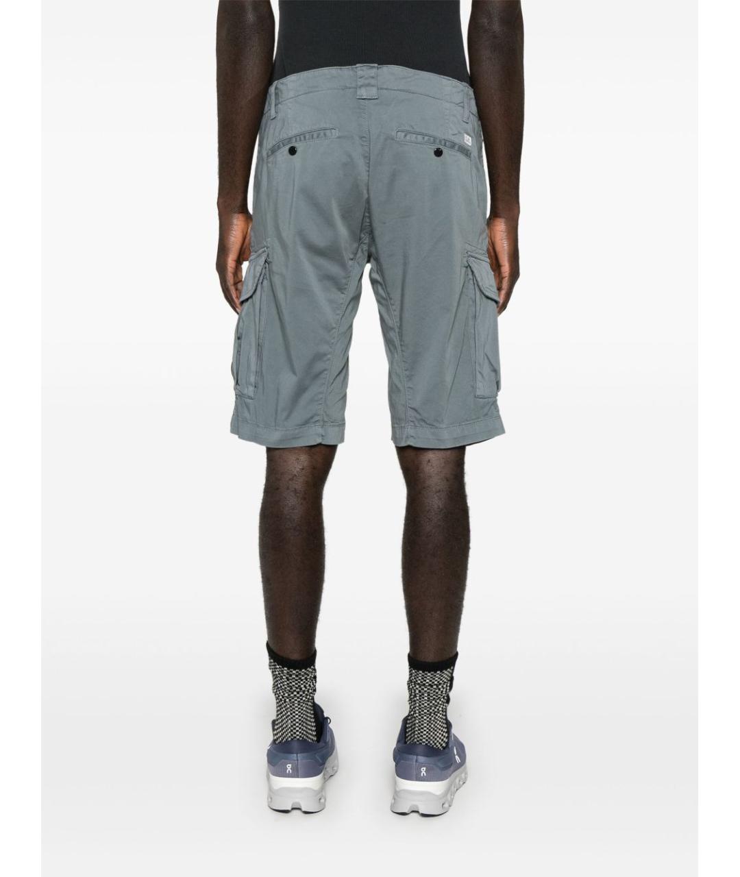 CP COMPANY Бирюзовые хлопковые шорты, фото 4